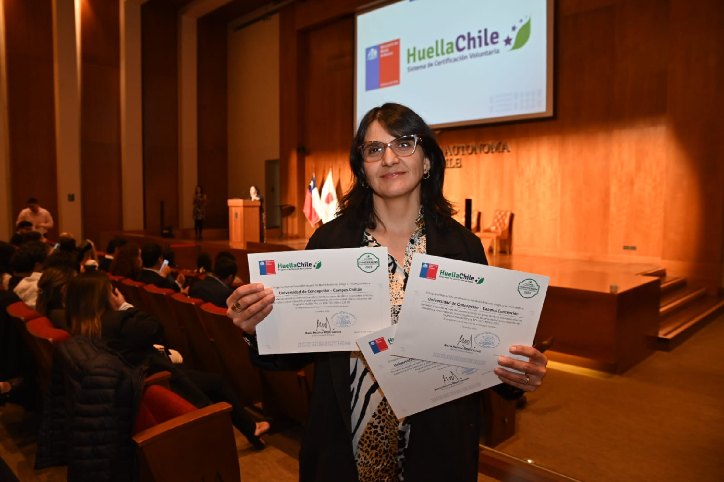 HuellaChile 2025: UdeC recibe por segundo año consecutivo reconocimiento por cuantificar su huella de carbono