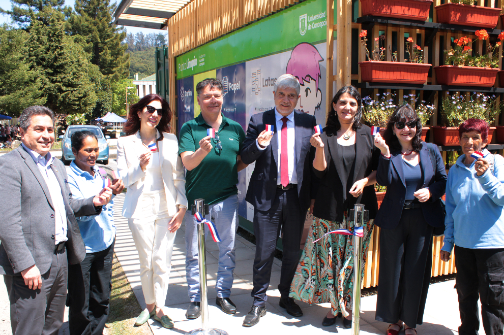 UdeC culmina el Mes de la Sustentabilidad con la inauguración del segundo Punto Limpio del Campus Concepción