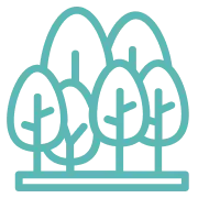 Ícono de Propiedades y Gestión Forestal